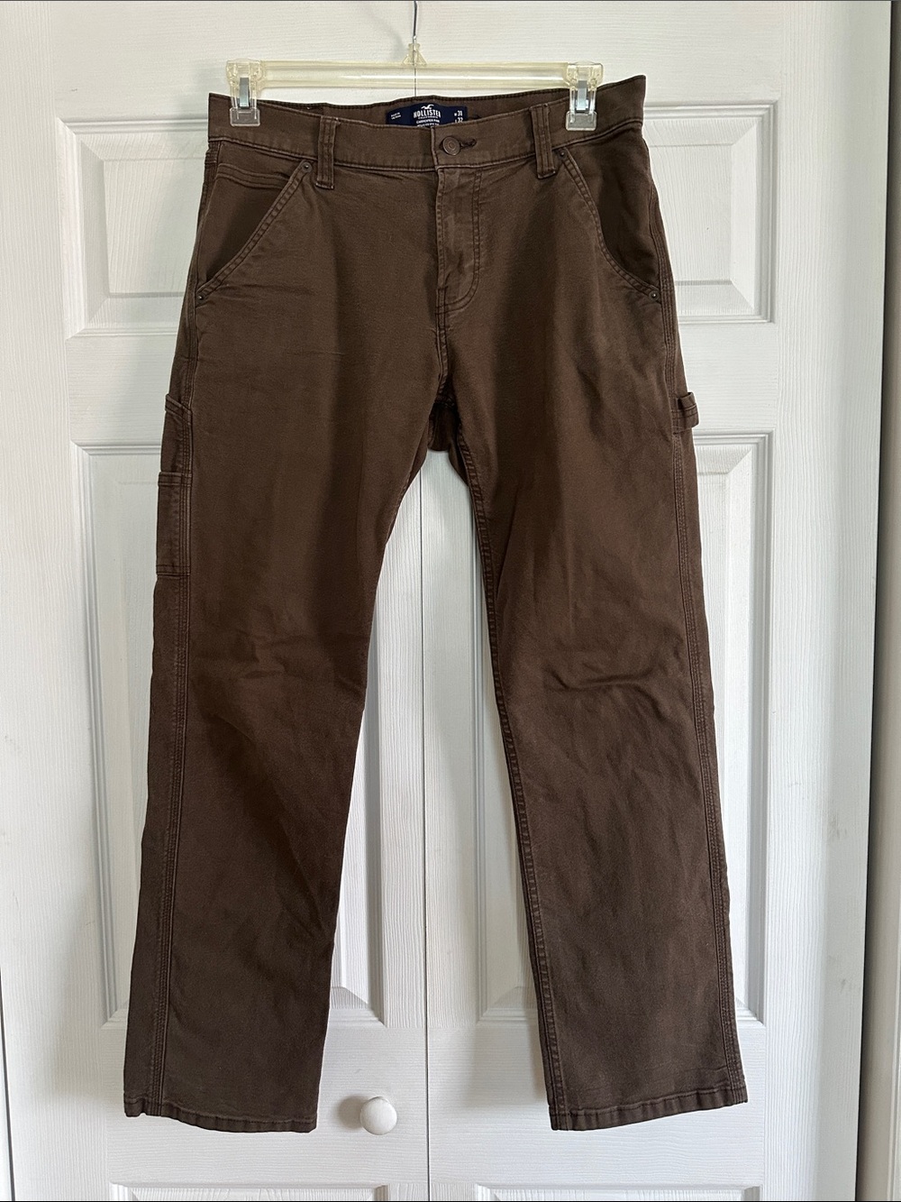 Hollister Epic Flex Brown Carpenter Utility Pants Men’s 31x32